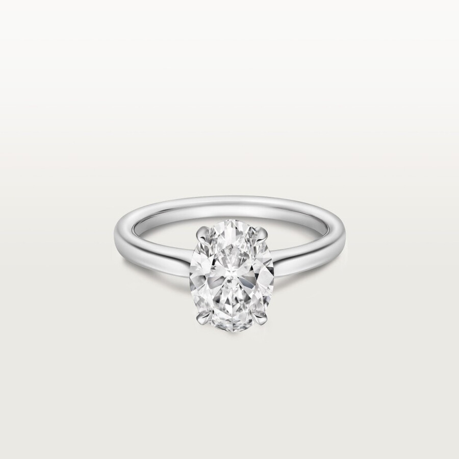 1895 solitaire oval-cut diamond
