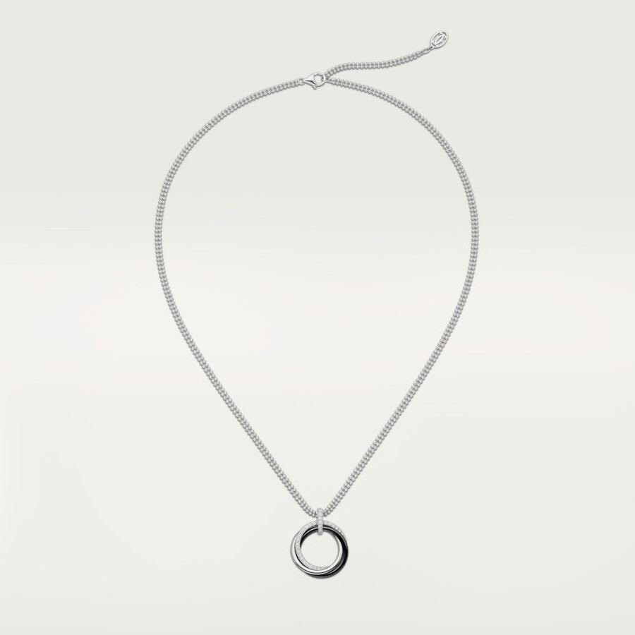 trinity pendant ceramic diamonds