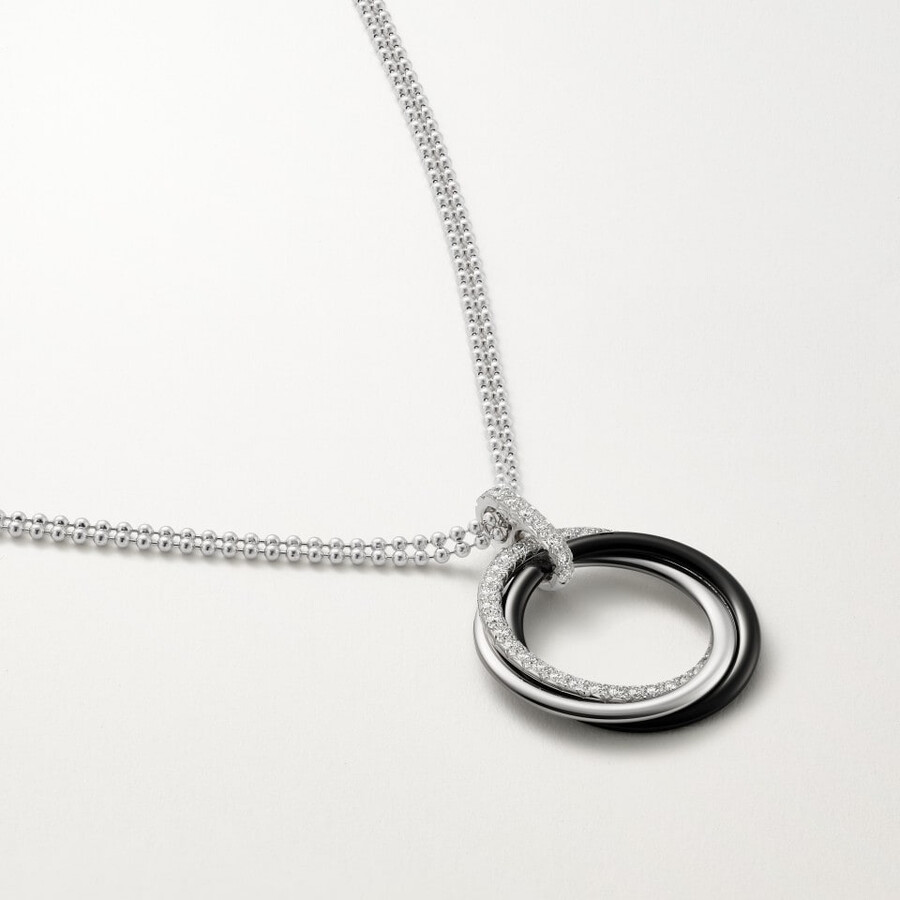 trinity pendant ceramic diamonds