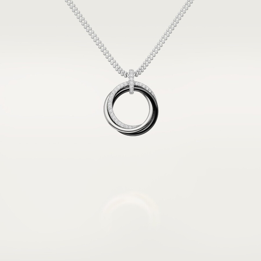 trinity pendant ceramic diamonds