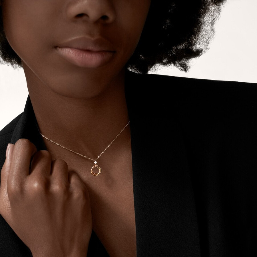 trinity pendant 1 diamond