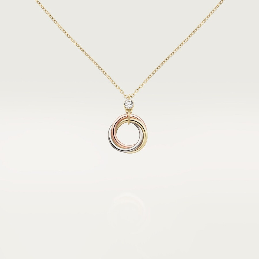 trinity pendant 1 diamond