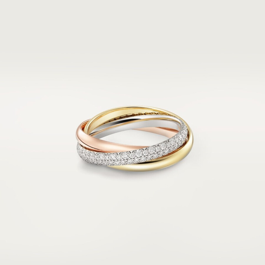 trinity ring small model half-paved
