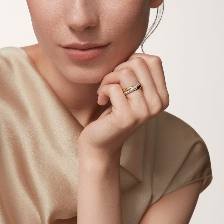 trinity ring small model half-paved