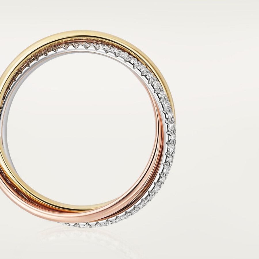 trinity ring small model half-paved