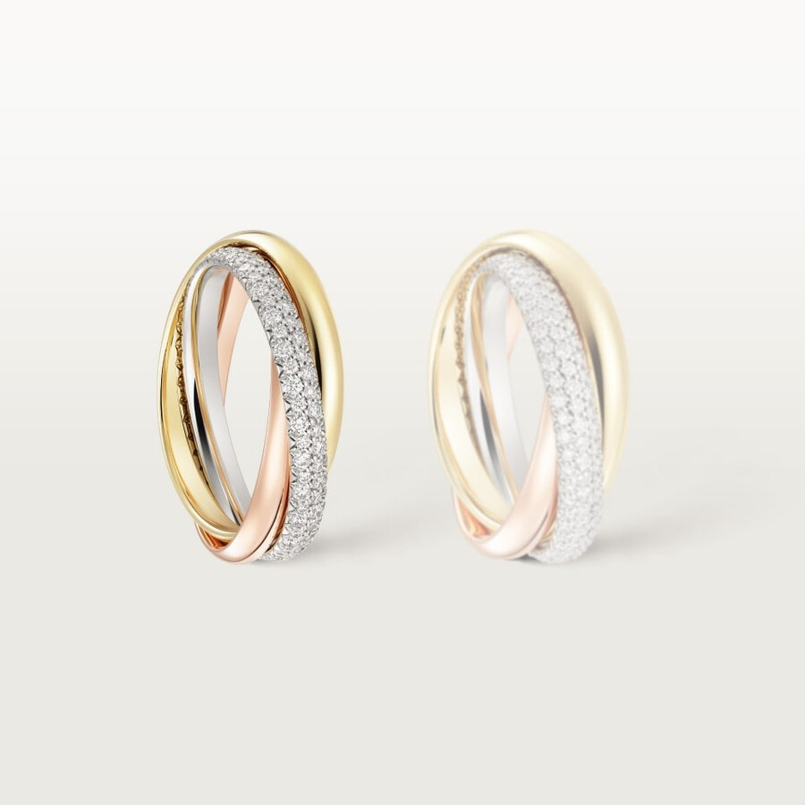 trinity ring small model half-paved