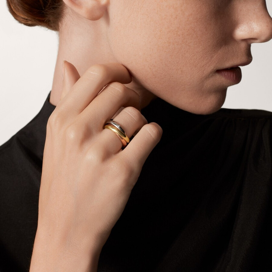 trinity ring classic model 5 diamonds