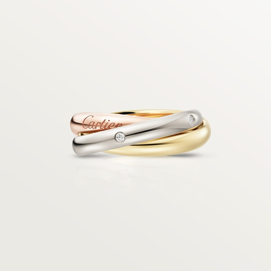 trinity ring classic model 5 diamonds