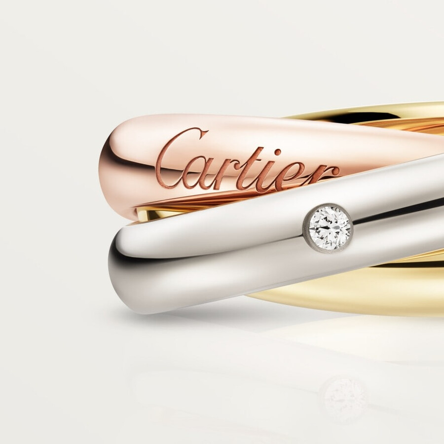 trinity ring classic model 5 diamonds